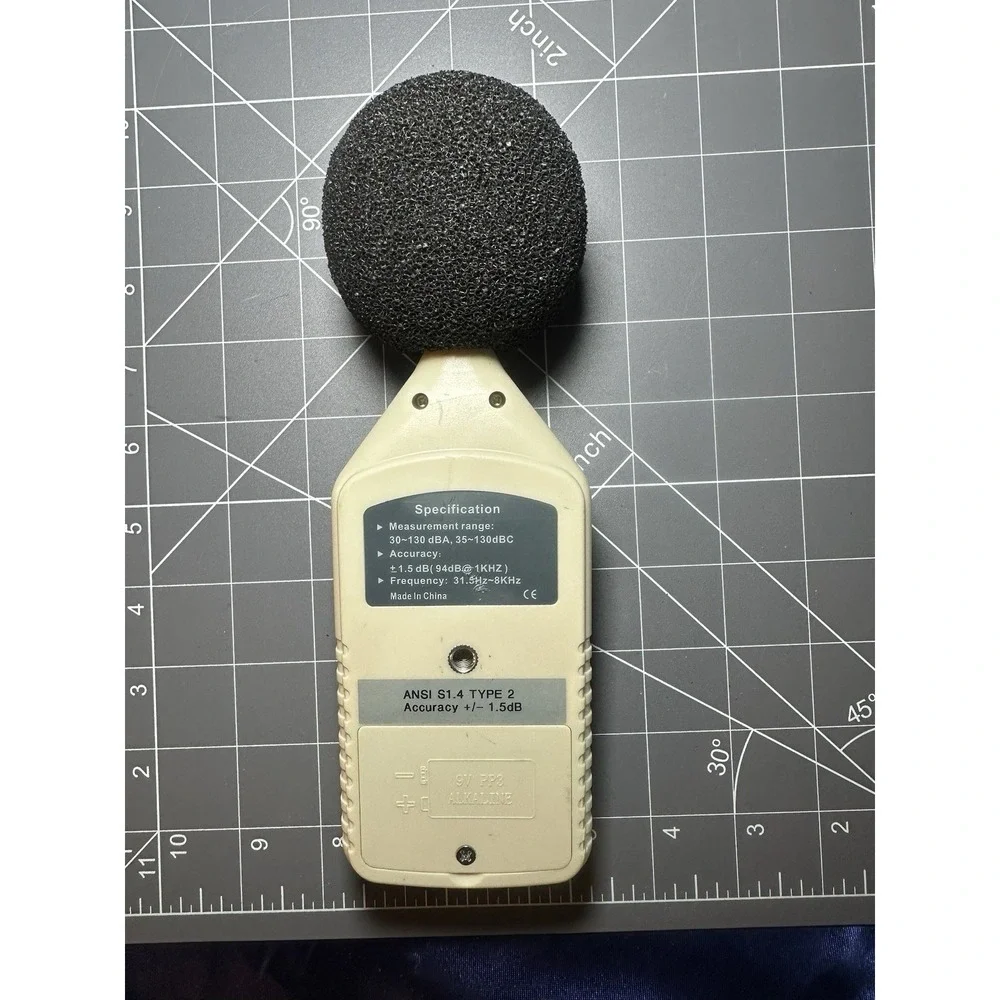 BENETECH GM1358 Digital Sound Level Meter Noise Tester 30-130db Tested/Working